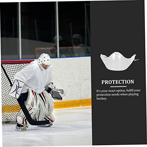 Inoomp 1Pc Household Face Indoor Hockey Indoor Hockey Pucks Neck Guard Hockey Goalie Throat Guard Nose Guard Face Cover Face Guard Indoor Sports Helmet Hockey Goalie Protector Pc Sports #TOP1