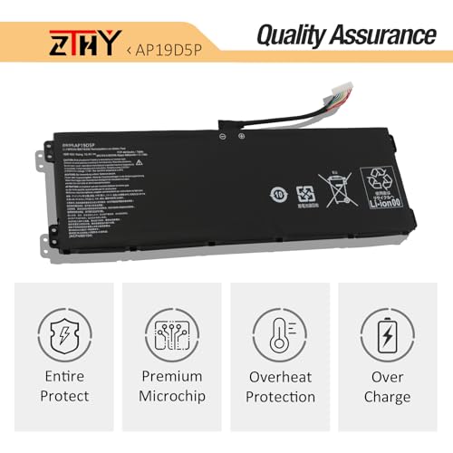 Image of AP19D5P Battery for Acer ConceptD 3 Ezel CC315-72G CN315-72G CN315-72G-70P5 | CN315-72G-71UE Predator Helios 500 PH517-52 PH517-52-7495 Predator Helios 700 PH717-72 PH717-72-71XQ 15.4V 74Wh