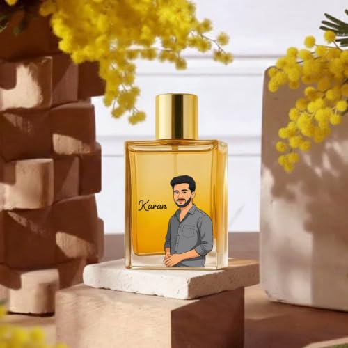 Image of Perfumes (Honey Oud Unisex Perfume 100ml | Original Luxury EDP | Long Lasting Sweet Fragrance with Bergamot, Honey, Rose & Vanilla | Personalized Anime Artwork Bottle Gift for Couples)