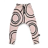 NUNUNU Light Baggy Pants, Toddler's Harem Sweatpants, Unisex for Baby Boys and Girls, Circle -...
