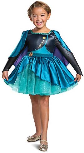 Anna Costume for Girls, Official Queen Anna Frozen 2 Tutu Dress for Toddlers