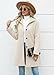 ETCYY Womens Coats Winter Long Wool Coat Trench Coat Fall Clothes Casual Blazers Notch Lapel Breasted Jacket Blend Peacoat,Pure Apricot,X-Large