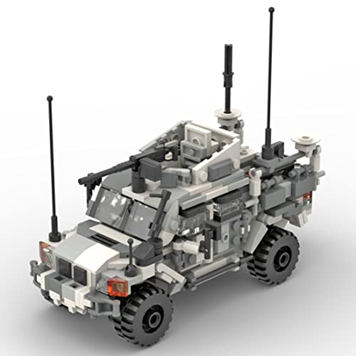 Tewerfitisme Technik Panzerwagen Modellbausatz, 437 Teile WW2 Militärischer Panzerwagen Waffen für Lego Minifiguren… – Bild 3
