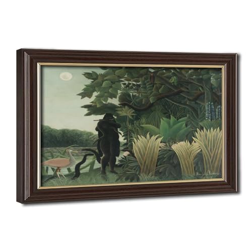 Décoration murale pour bureau toile The Snake Charmer Rousseau