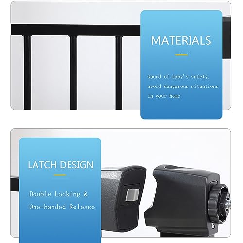 Barriere de securite enfant retractable sans percage pour eviter les chutes d'escalier - 6