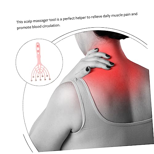 Healeved Massageador De Cabeça Manual Massageador De Couro Cabeludo Massageador De Garras De Couro C