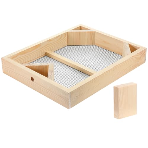 Cinnvoice 1 Pack Beehive Candy Board 10 Frame Bee Candy Board Pollen Patty for Honey Feed Bees Feeders for Hives Bee Feeder Assembled Winter Cover Well Overwintering Colonies