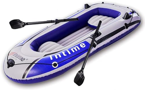 KPVVPEOX Canoas Inflables, Kayaks Inflables con Remos de Cuerda con Bomba de Aire, Botes para Adultos Y Niños, Inflables de Pesca Portátiles (Muchos Tamaños)/ Color/A198Cm*122Cm