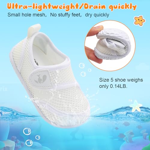Image of FEETCITY Toddler Water Shoes Boys Girls Swim Shoes Quick Dry Kids Aqua Socks Barefoot for Beach Swimming Pool
