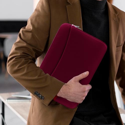Funda para MacBook 13-14 pulgadas con bolsillo frontal para evitar arañazos y golpes 6