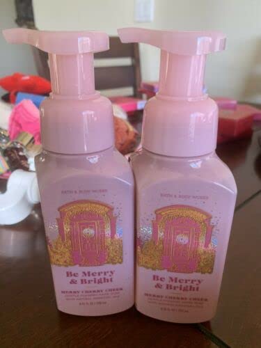 Bath & Body Works and Merry Cherry Cheer Gentle Foaming Hand Soap, 2-Pack 8.75 Ounce (Merry Cherry Cheer)