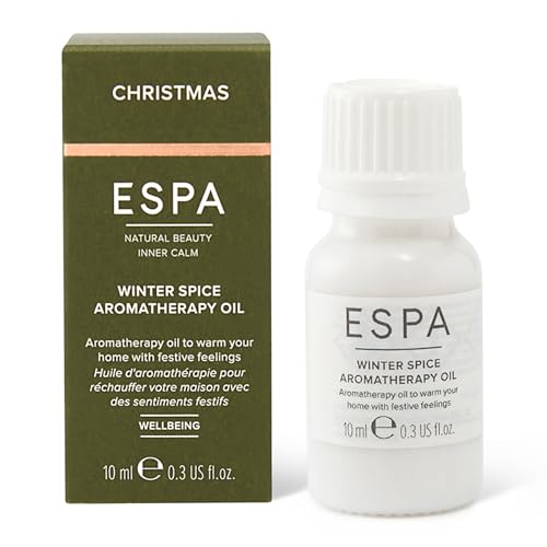 ESPA | Aceite de aromaterapia de especias de invierno | 10ml | Naranja dulce | clavel | canela | Jengibre