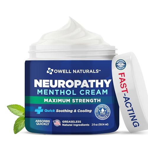 Owell Naturals Neuropathy Cream Extra Strength for Foot, Hands, Legs, Toes with Arnica, Vitamin B6, Aloe Vera, MSM - Made in USA