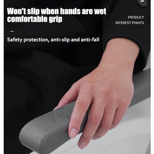 Barre d'appui pour toilettes pliable contre le risque de chute - 7