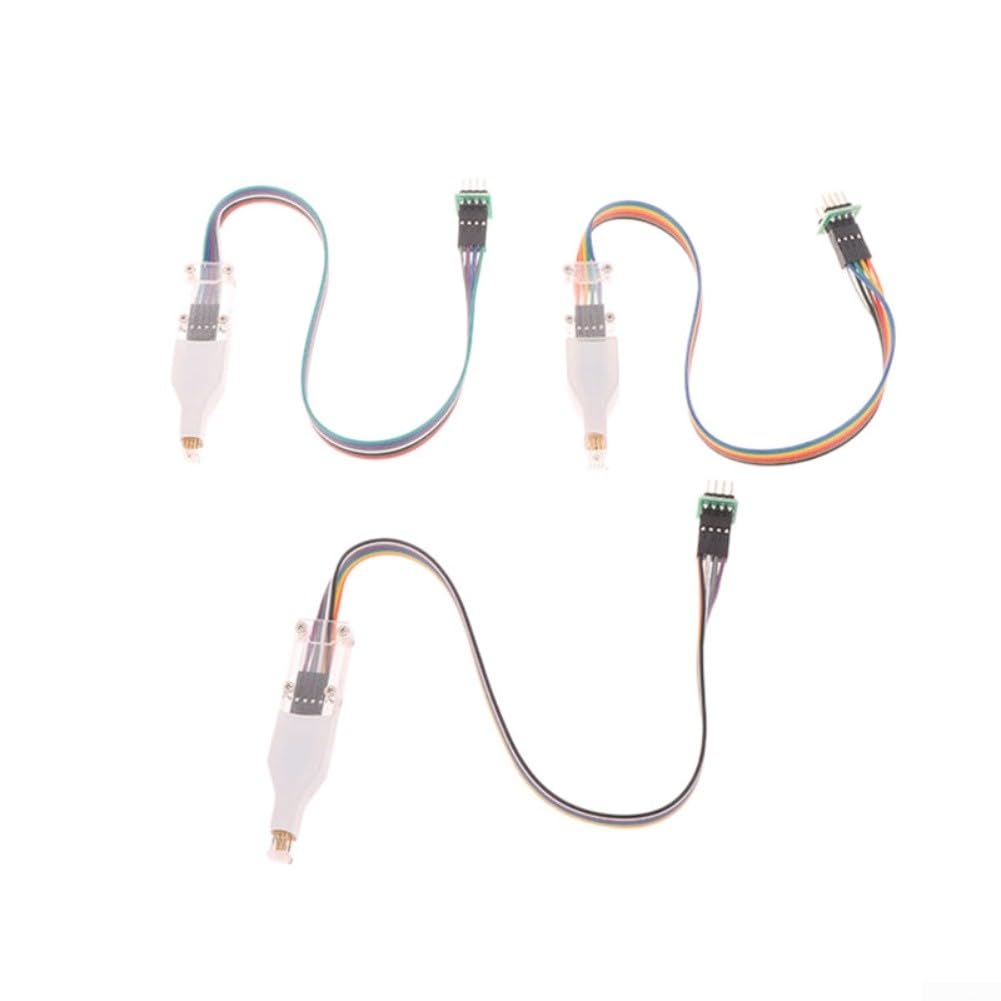 Test Cable for QDFN8 WSON8 QFN8 Chips with Flexible Limiting Block and 30cm Wire for Fast Positioning on Motherboards and Control Modules (4.4mm)