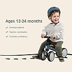 Retrospec Cricket Baby Walker 4-Wheel Balance Bike for Ages 12-24 Months Toddlers | First Birthday Gift - Toddler Bicycle Toy for 1 Year Old’s - Ride On Toys for Boys & Girls - Image 5