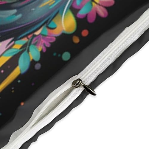 Funda de edredón con estampado 3D Faultierss microfibra cómoda 6