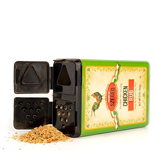 Pride of Szeged Chicken Rub Seasoning Spice Mix, 5oz. Tin (142g), 1-Count