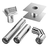 GASLAND 3' Stainless Steel Vent Pipe Kit for Gas Tankless Water Heaters, Includes 3' Termination...