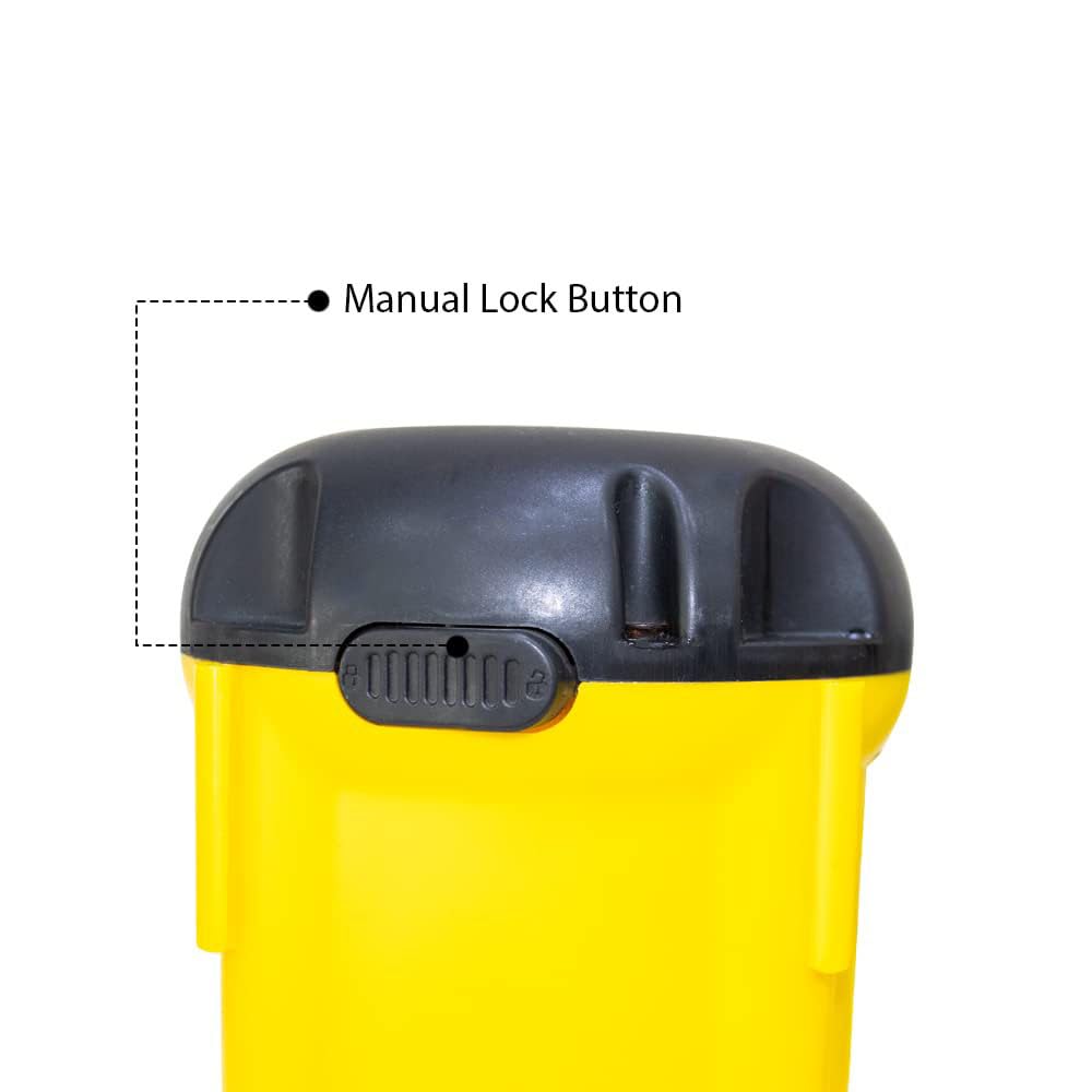 Cinturón de precaución de Cono de tráfico retráctil, Conos de tráfico retráctiles Cinta de Advertencia Barrera(10m,Yellow)