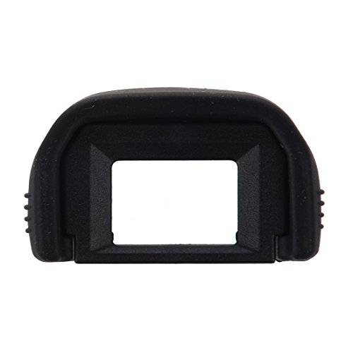 SODIAL(R) Ocular Parasol de Plastico Revestido de Goma Negro EF para Canon EOS 300D 350D 400D