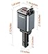 69W Zigarettenanzünder USB C 4 in 1 Auto Ladegerät【Ultra-kompakt】 Schnelles Laden Auto Ladegerät Car Charger für iPhone 16 Pro Max Samsung iPad Pixel