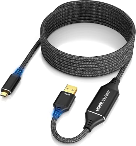 Adaptateur de capture vidéo pour transformer un appareil photo en webcam USB 4K