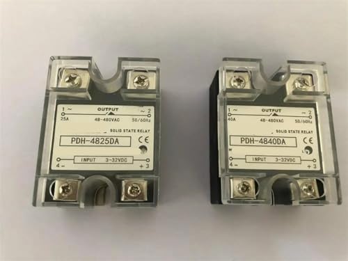Relais à semi-conducteurs monophasé PDH-4825DA pour commutation DC AC 25A