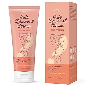 Hair Removal Cream for Women-Intimate/Private Area depiladora Cream, Pubic, Bikini, Face, Body Legs, and Underarms Painless Flawless Depilatory-Gentle Hair Remover Formula for All Skin Types