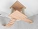 Jennys Tiershop Katzen Wandpark, handgefertigte Tiermöbel/Luxusmöbel, Katzenmöbel in vielen Ausführungen, Kratzbaum/Katzenbaum für die Wand. Hier: Deckenabhängung, 3 Teilig (15511fff)
