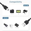 كابل USB صغير بطول 1 قدم من Smays، عبوة من قطعتين، سلك شحن قصير من USB 2.0 إلى Mini 5 دبابيس B