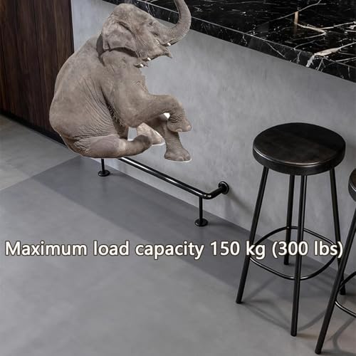 Barre de support robuste en acier inoxydable design chic de 90 cm - 3