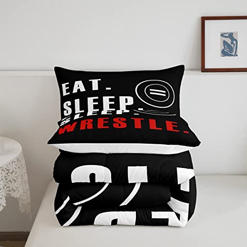 Image of Feelyou Wrestle Comforter Set King Size 3Pcs for Kids Boys Girls Teens