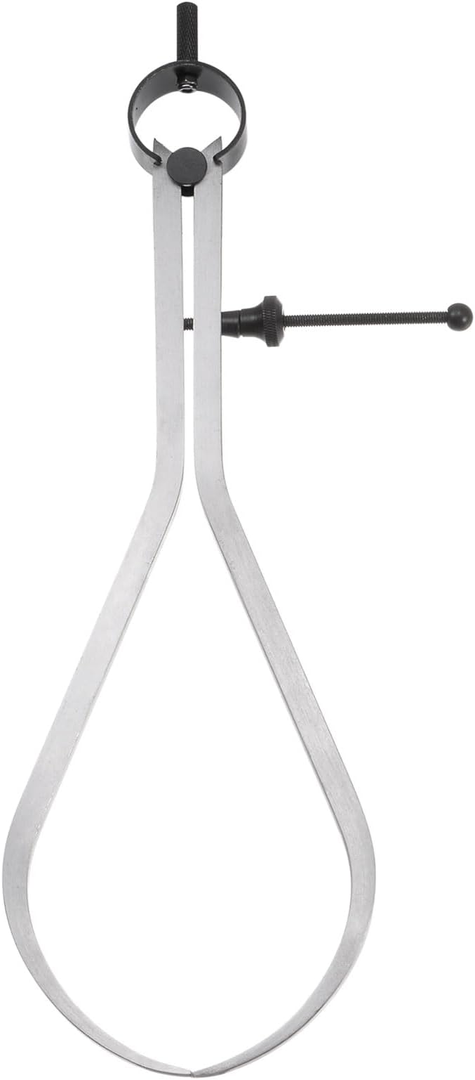 sourcing map Spring Joint Caliper 10 inch / 250mm Steel Adjustable Spring Outside Caliper with Solid Nut for Wood Turning Lathe Work