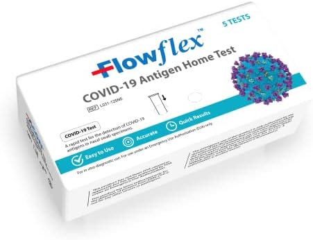 Flowflex COVID-19 Antigen Home Test, 1 Pack, 5 Tests Total