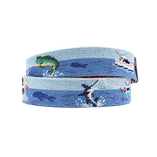 Offshore Fishing Needlepoint Belt by Smathers & Branson3