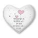 Tassendruck Herz-Kissen zum Valentinstag mit Spruch Menschen wie du - Herz-Ballons/Partner/Paar/Schatz/Verliebt/Geschenk-Idee/Süß/Herzkissen Weiß inkl. Füllung