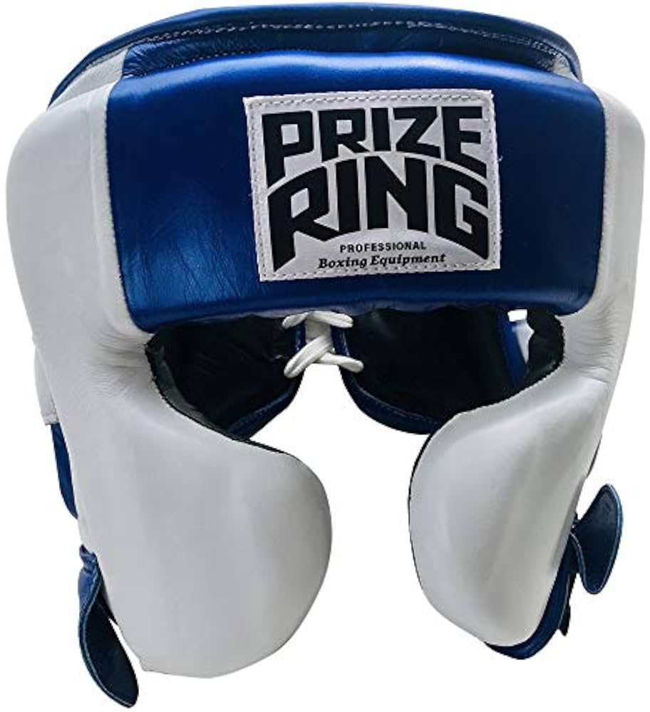 【美品】PRIZE RING ヘッドギア 青/白 Amazon | PRIZERING／プライズリング Pro-training ヘッドギア