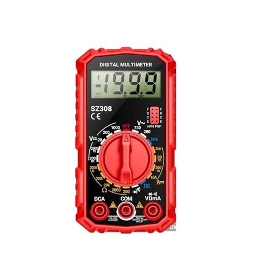 Compteur de courant AC/DC SZ308 et testeur de tension avec écran LCD rétroéclairé pour atelier