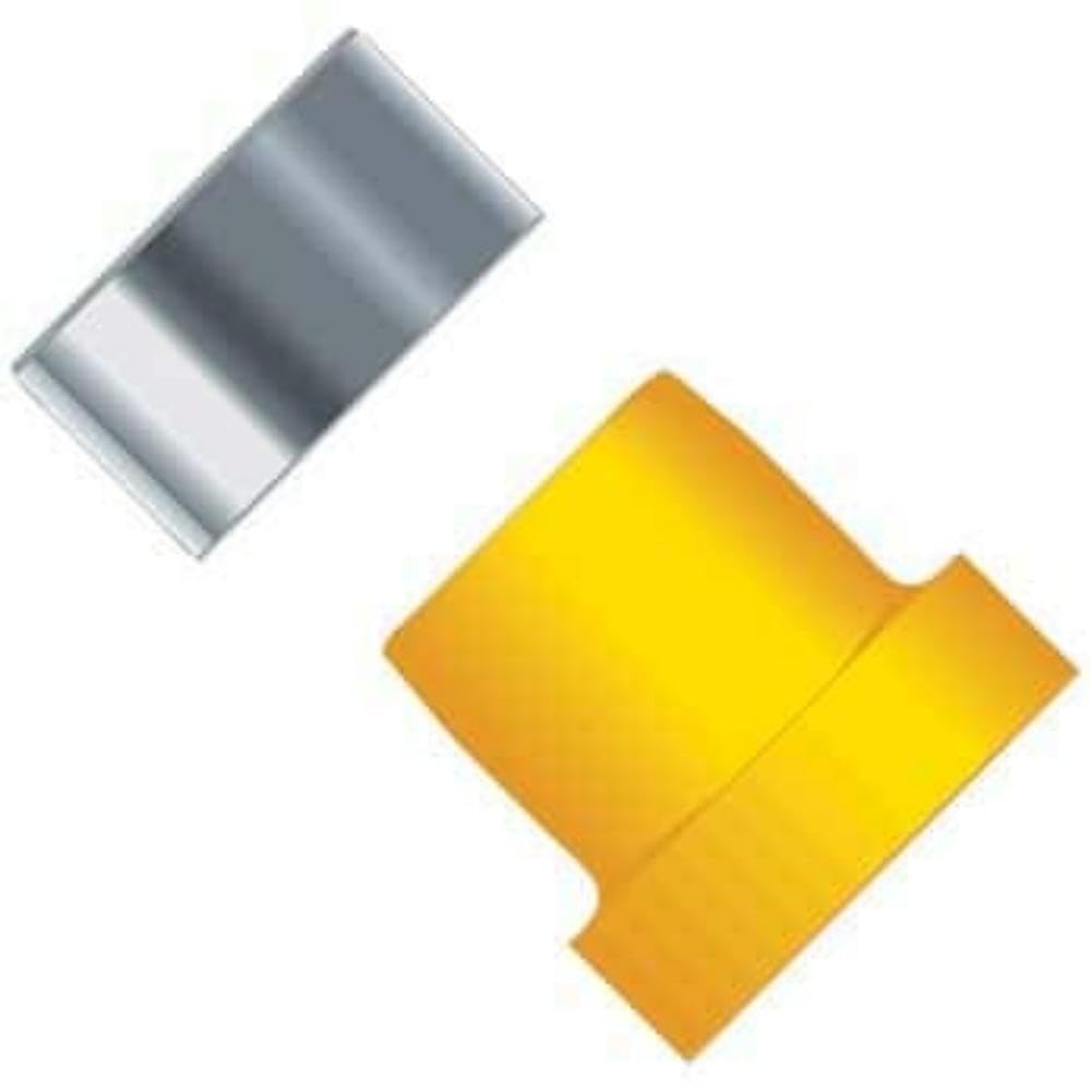 Idex Super Flangeless™ Ferrule, Yellow ETFE/SS Ring, 1/8