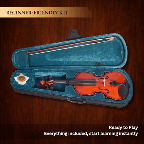 Image of Vault Fiddler 4 /4 Violin with Bow, Rosin & Case (Outfit)