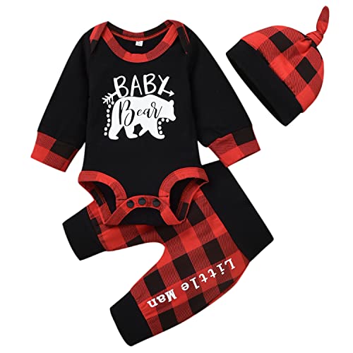 Image of Newborn Infant Baby Boys Clothes Baby Boy Bodysuit Pants Outfit Set
