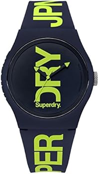 Superdry SYG251E Analoog kwartshorloge voor heren, met siliconen armband