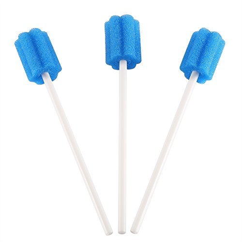 (250 Pcs) Oral Swab/Unflavored and Untreated Swab/Disposable Sterile Mouth Swabs