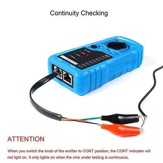 SANCY Wire Tracker Cable Tracer Kit RJ45 RJ11 LAN Tester, Network Ethernet Telephone Line Finder, Tone Generator & Probe, Wire Continuity Tester Short Circuit Fault Locator Tool 4