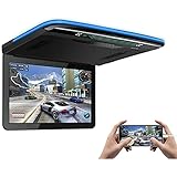 XTRONS 1920x1080 13.3 inch Resolution FHD Screen Car Roof Monitor Flip Down Overhead Multimedia Car Ceiling Over Head Video Display with USB SD HDMI Port (No DVD Drive)