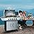 Royal Gourmet SG5002 5-Burner Propane Gas Grill with Sear Burner & Side Burner, Stainless Steel Cabinet Style Gas Grill with 61,000 BTUs Output for Outdoor Patio Garden Backyard Cooking, Silver