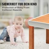 RANJIMA Ochraniacze krawędzi 200 cm x 80 mm x 8 mm, uniwersalna ochrona krawędzi samoprzylepna pianka bezpieczeństwo Twoich dzieci i niemowląt, ochronna, odporna na wstrząsy krawędzie ochronne