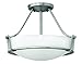 Hinkley-Three Light Antique Nickel Bowl Semi-Flush Mount-3220AN
