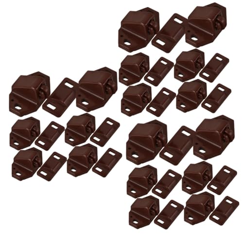 Federriegel für Schranktüren, je 20 Stück, leichtgängiges Schließen und Öffnen, einfache Installation, Kugelschnäpper für Schränke und Möbel, 3 Sets